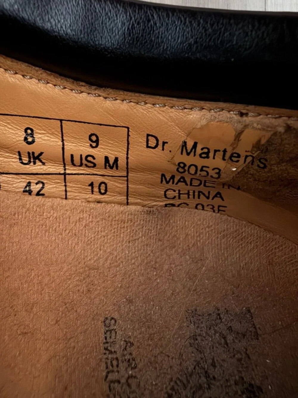 Dr. Martens 8053 Crazy Horse Brown Leather 5-Eye Oxford Shoes Men's US 9